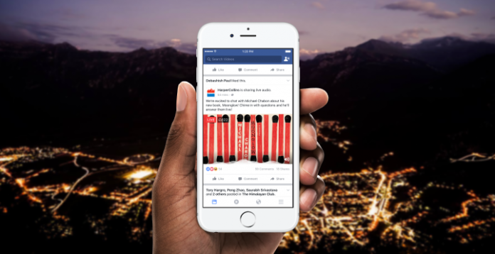 Facebook introduced the Live Audio
