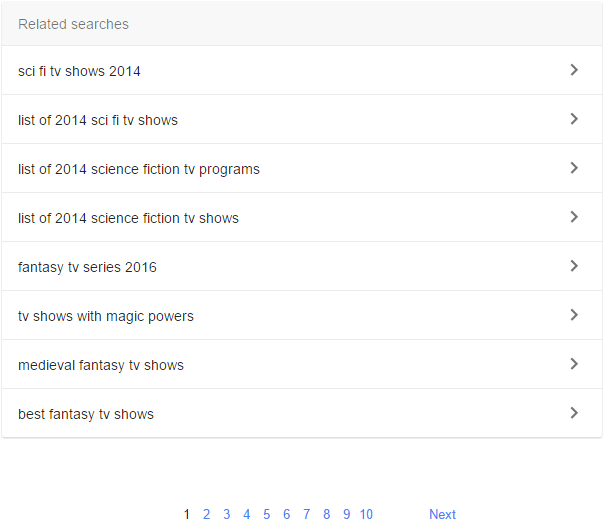 google new related searches