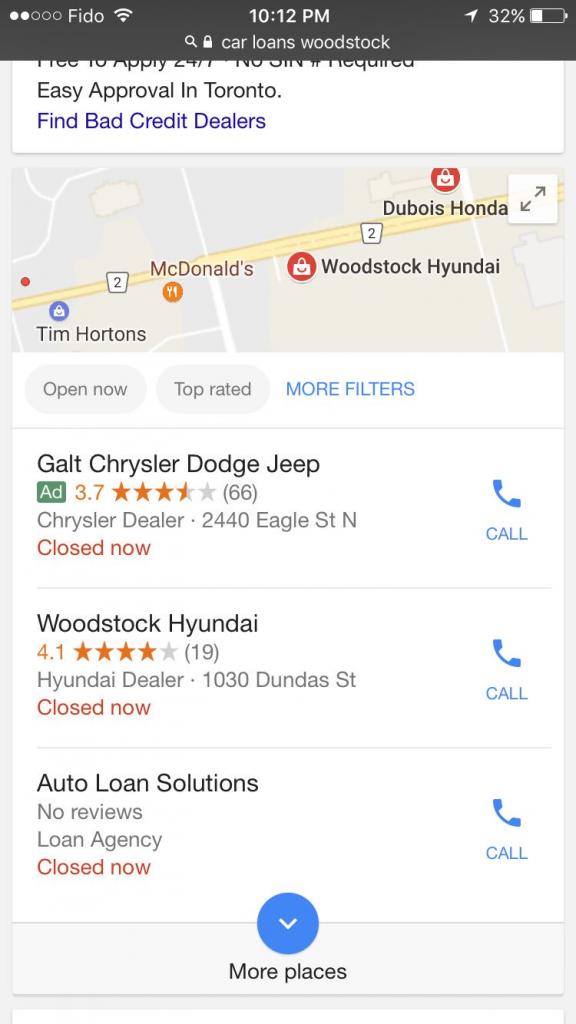 google local 3 pack with promo