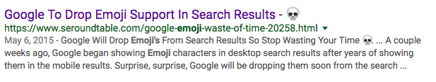 emojis google results